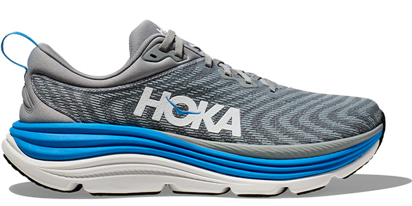 Grey Blue HOKA Gaviota 5 supportive Shoe